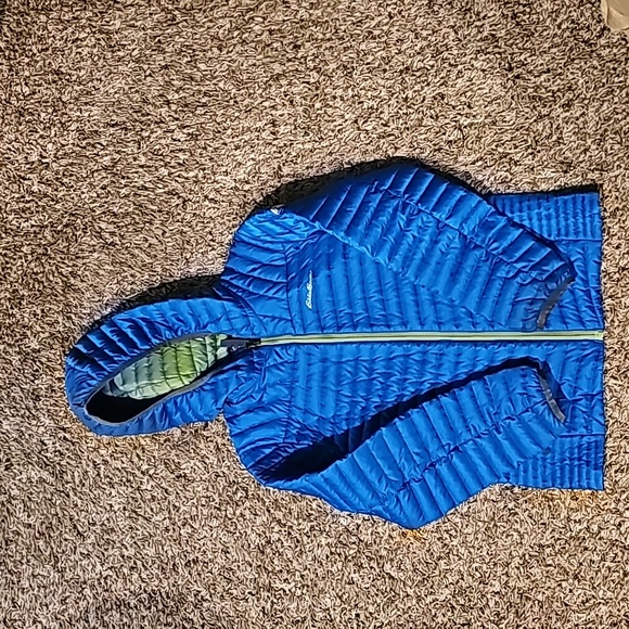 YOUTH Eddie Bauer-First Ascent-Cirrus Lite Down Jacket, Blue, Size 10 (Medium) - Picture 4 of 8